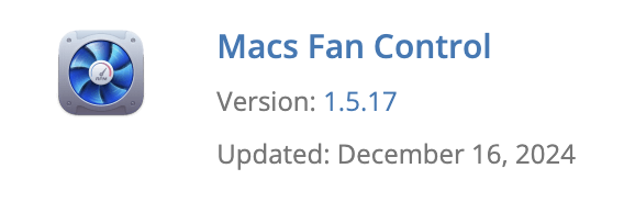 Macs Fan Control&nbsp;App